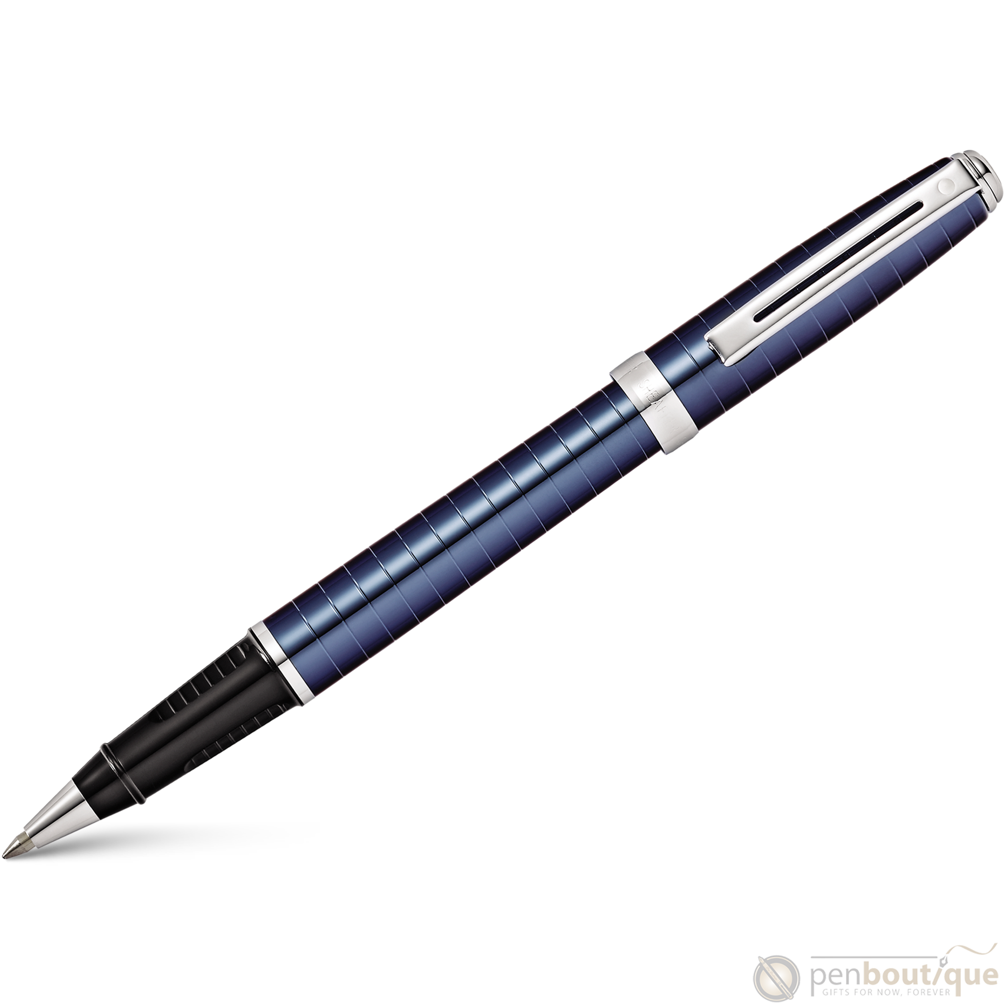 Sheaffer Prelude Rollerball Pen - Deep Blue - Chrome Trim