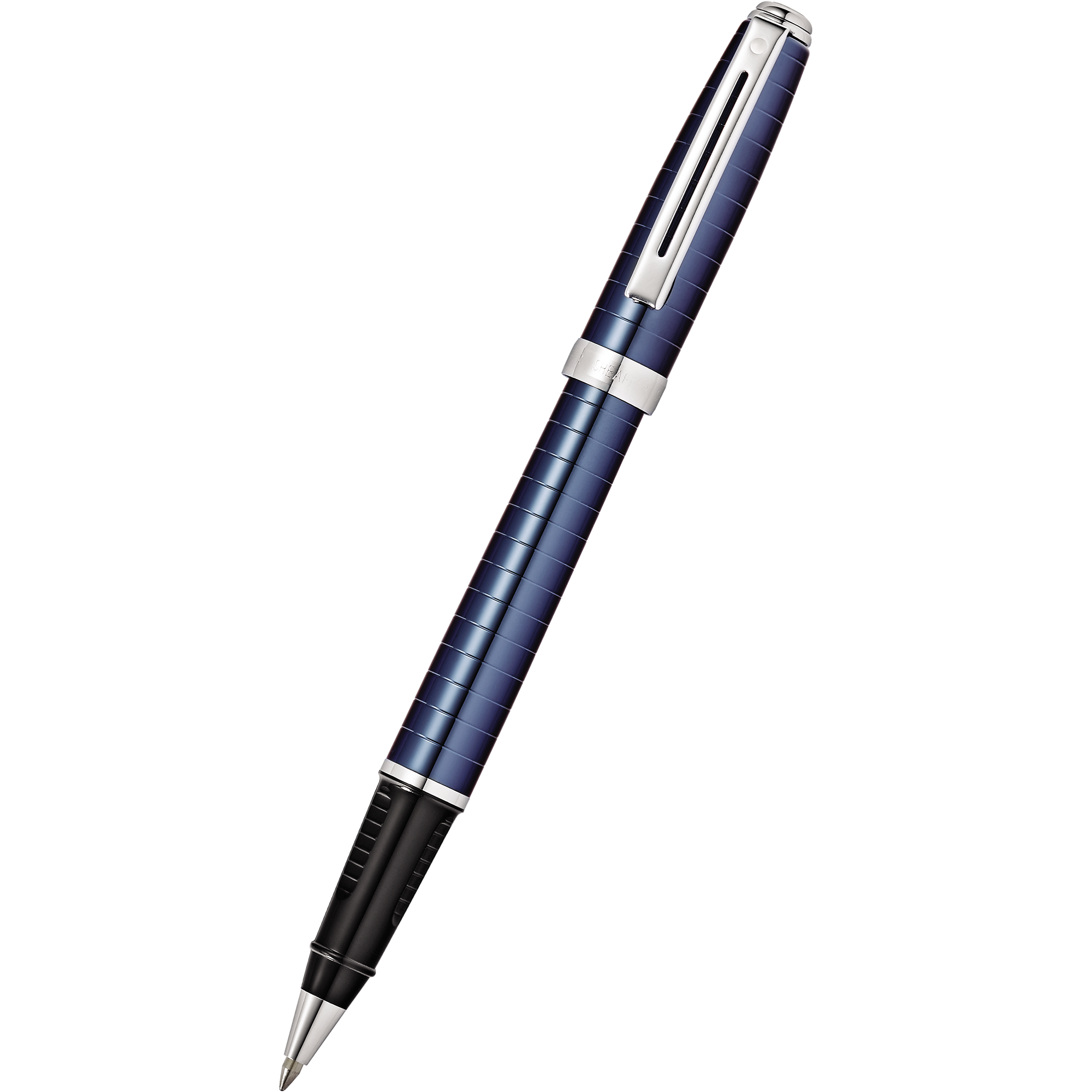 Sheaffer Prelude Rollerball Pen - Deep Blue - Chrome Trim-Pen Boutique Ltd