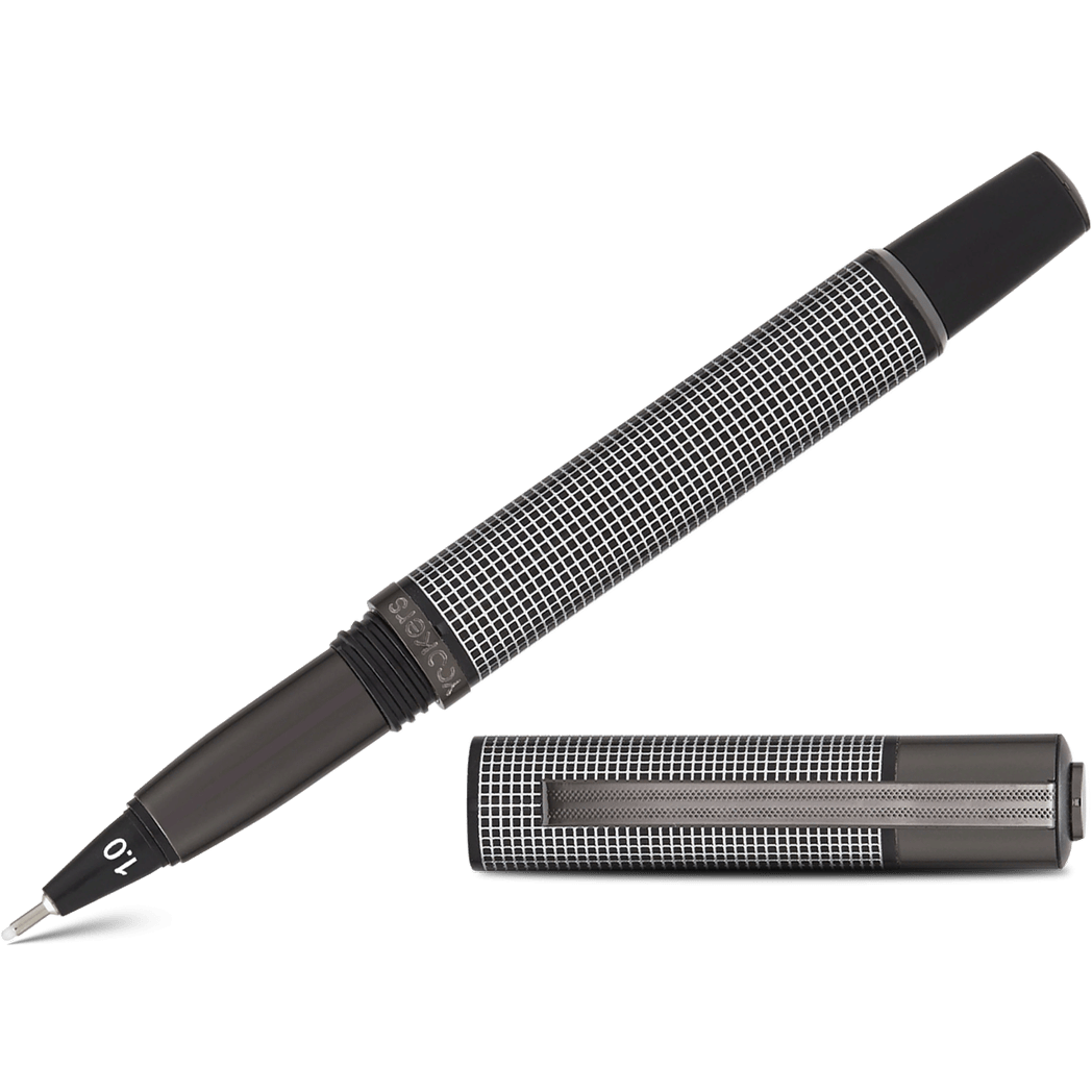 https://www.penboutique.com/cdn/shop/products/yookers-metis-fiber-pen-black-grid-gunmetal-rollerball-yookers-3.png?v=1601506069